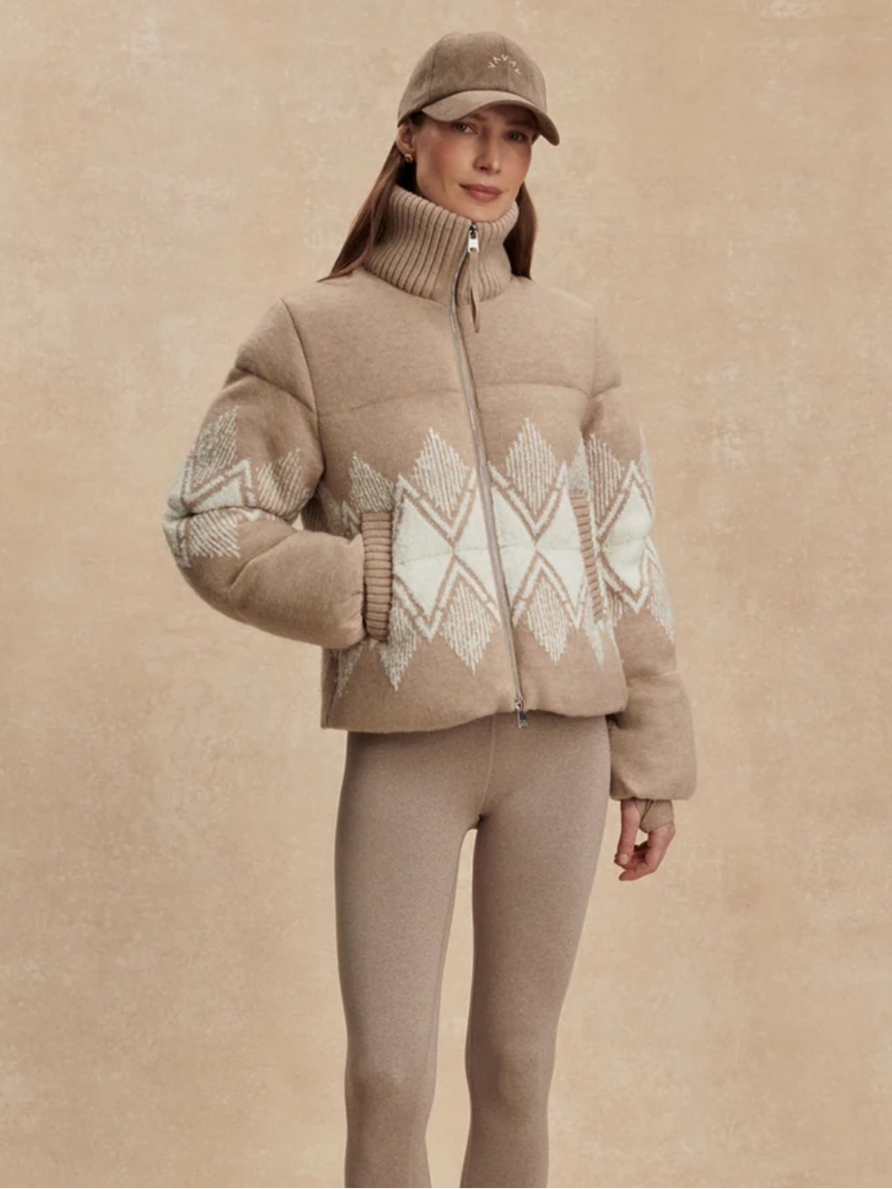 NWT Varley Belinda knit puffer jacket size medium oversized fit